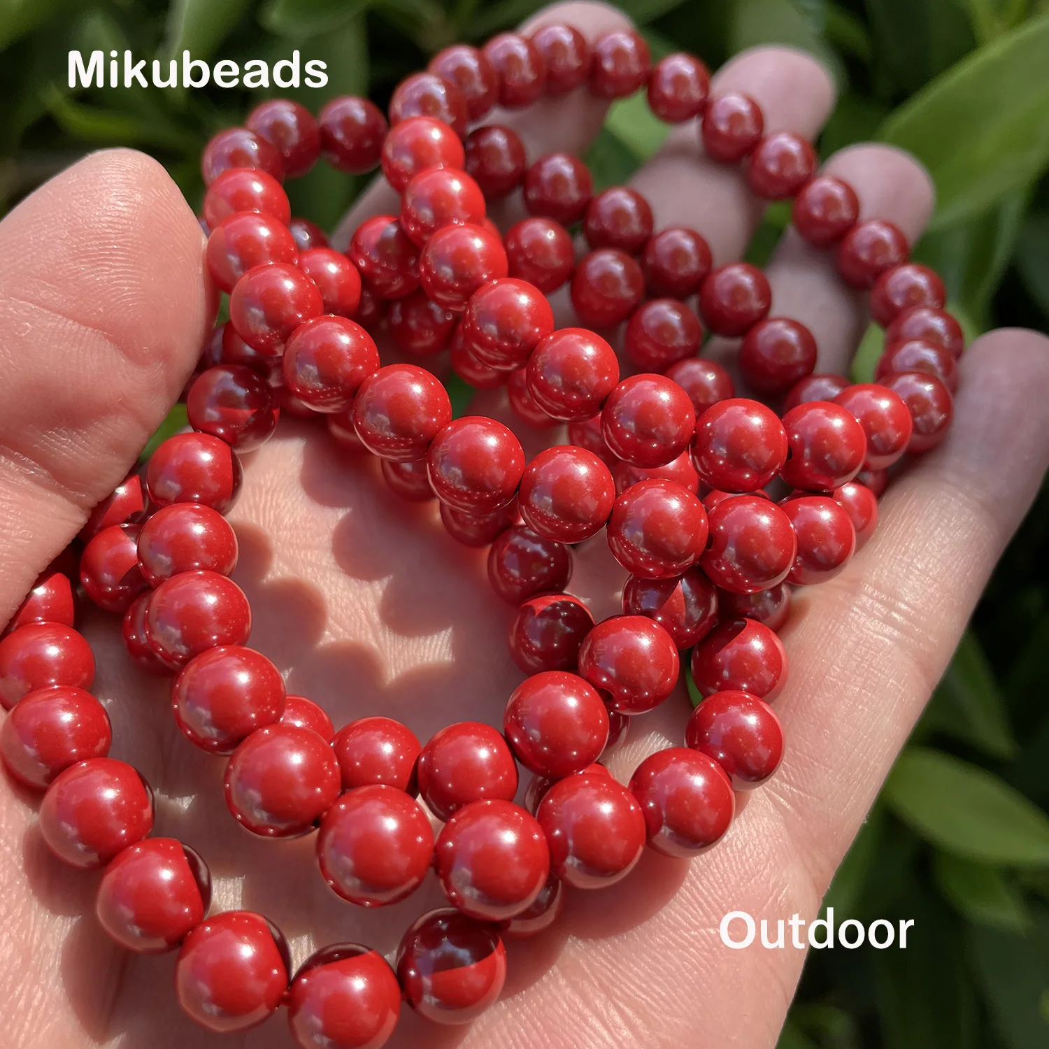 Гладкие круглые бусины для изготовления ювелирных изделий