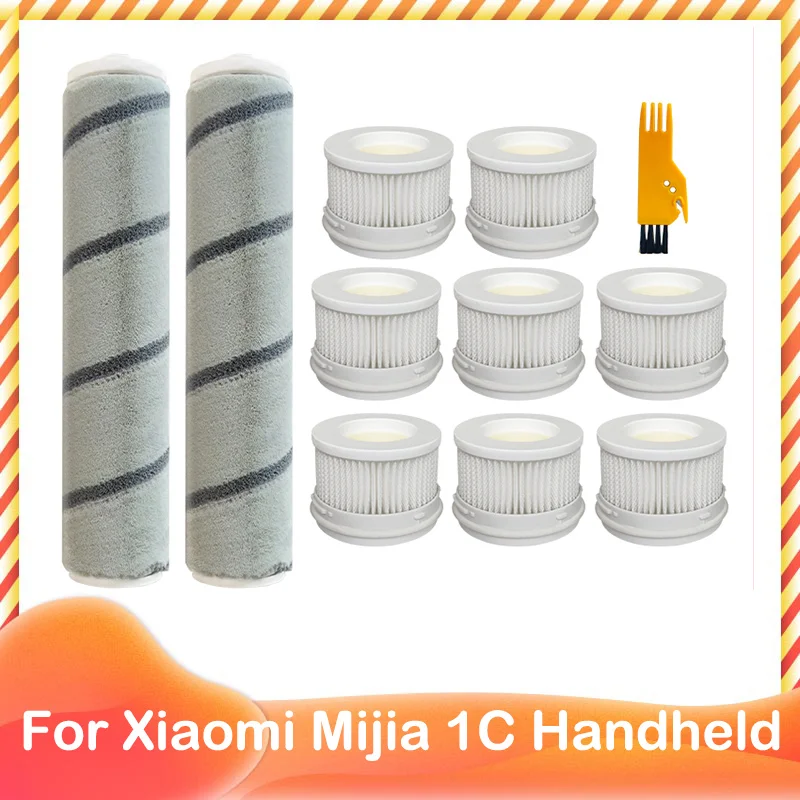 

Spare Hepa Filter Main Brush Roller Replacement for Xiaomi Mijia 1C Handheld Wireless Vacuum Cleaner Accessorie Parts Kit
