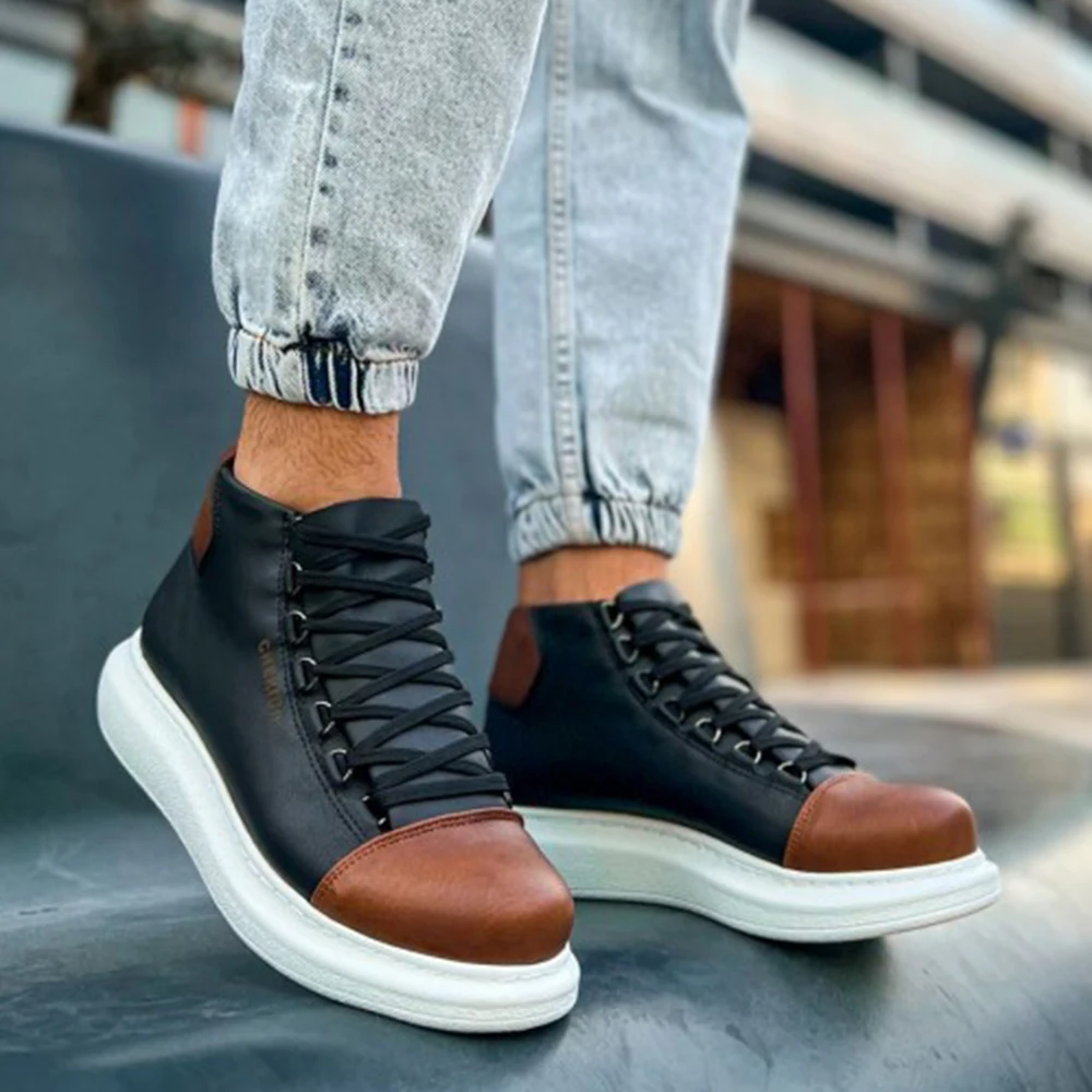 CFN Store Men Women Boots Shoes Bt Black Tan Artificial Leather Lace Up Sneakers 2023 Comfortable Flexible Fashion Wedding Orthopedic Walking Sport Lightweight Odorless Breathable Hot Sale Air New Brand Bootss 258