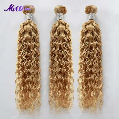 Яркие светлые человеческие волосы, блестящие искусственные волнистые волосы 27/613, светлые волосы с эффектом омбре 30 дюймов, вьющиеся человеческие волосы