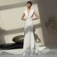print v neck sash wedding dress 2022 tulle summer handmade flower floor length wedding gowns bride dress vestido de noiva