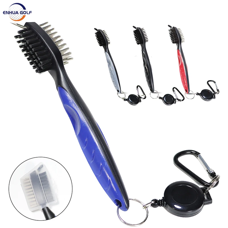 

Golf Cleaning Brush For Club With Carabiner Groove Sharpener Cleaner Multi Style Drop Ship