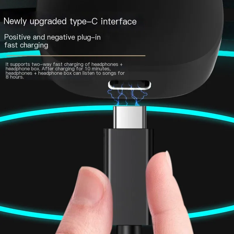 

Новая цифровая беспроводная Bluetooth-гарнитура TWS с функцией шумоподавления