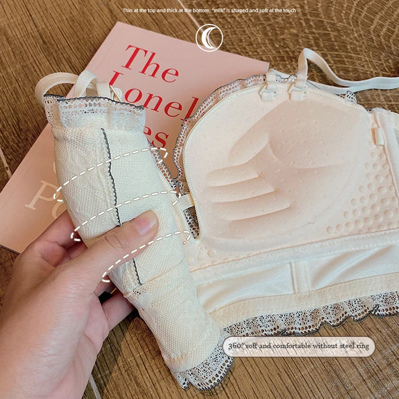 Strapless Bra Sexy Lace Deep V Bras For Women Push Up Strapless Bras For Women No Rims Comfortable Strapless Bra