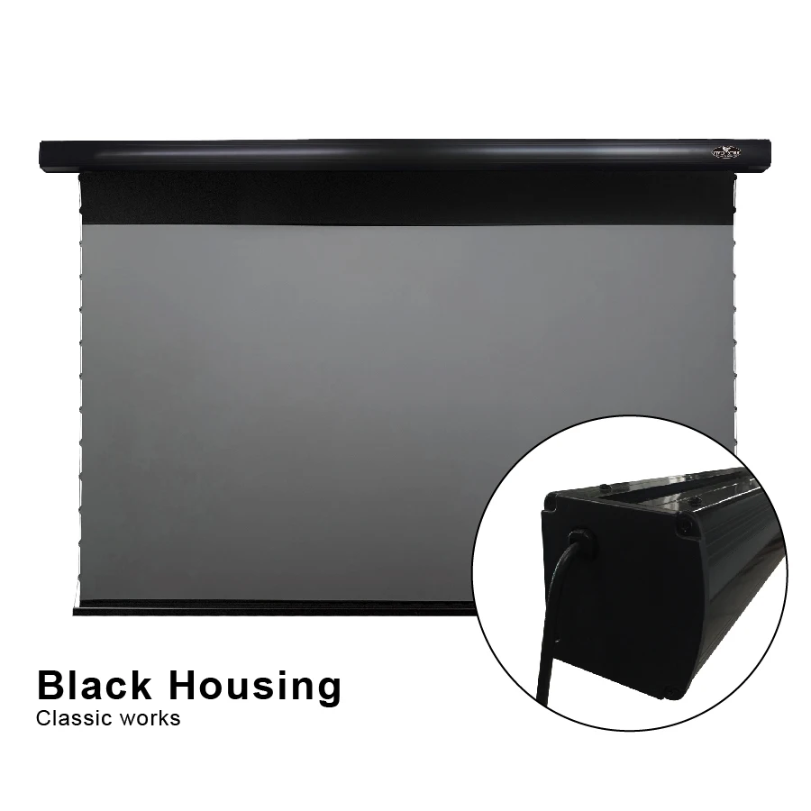 VividSTORM 120-дюймовый PRO A Slimline моторизованный откидной экран UST проектор отклоняющий