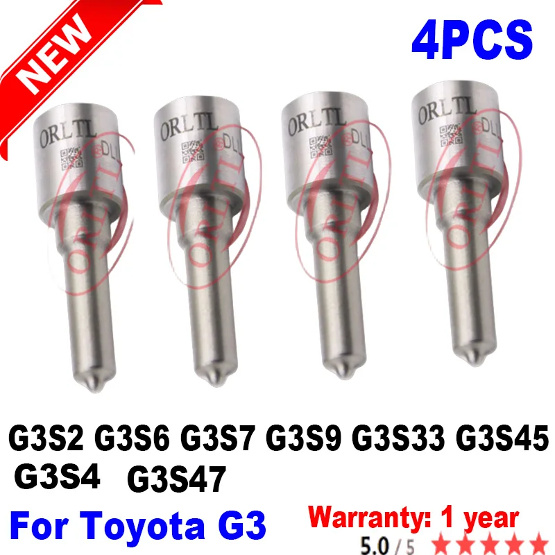 4 шт. G3S9 G3S33 G3S45 G3S4 G3S47 G3S2 G3S6 G3S7 для DENSO Toyota дизельная форсунка ORLTL