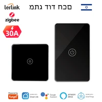 zigbee smart boiler switch 30a 6600w eu us israel tuya smart life for water heater air conditioner work with alexa google home