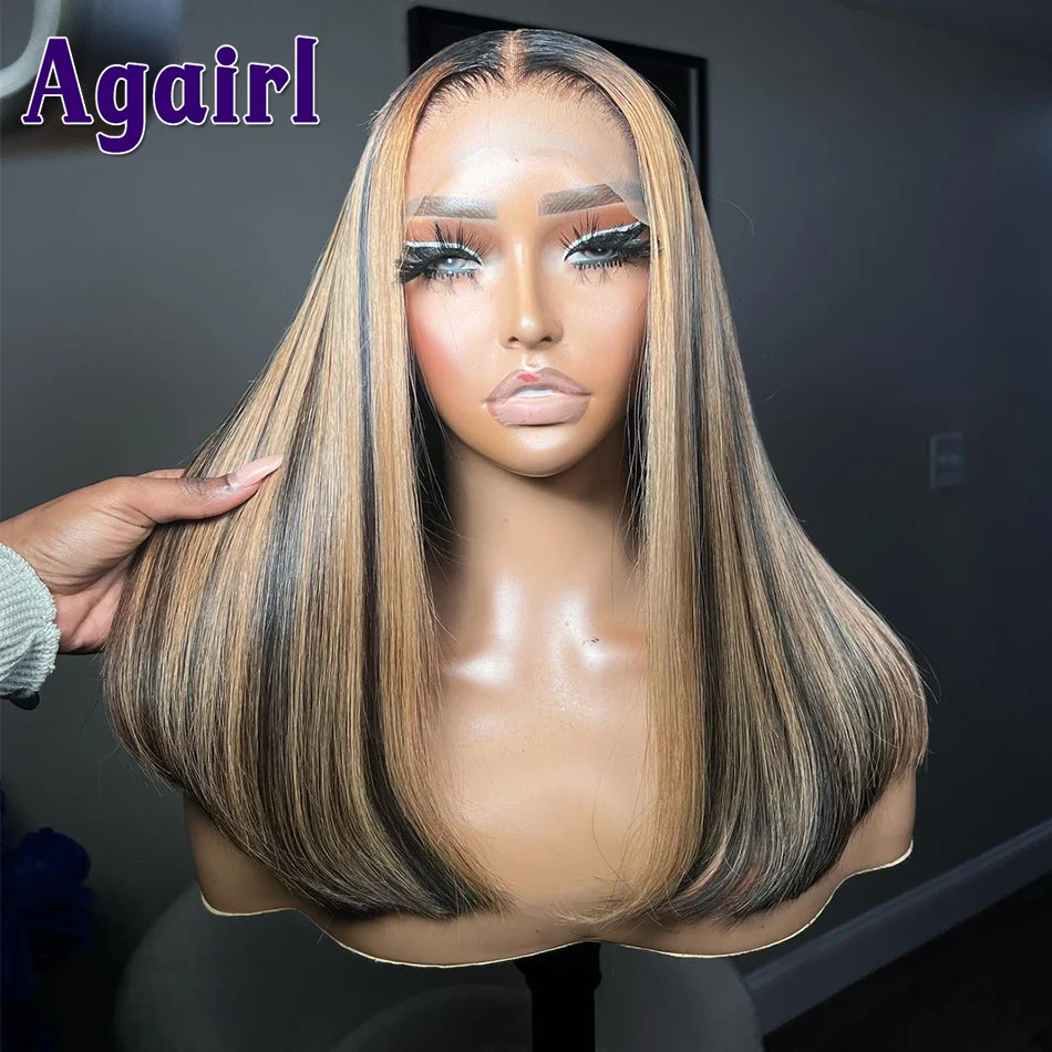 13x6 Lace Frontal Short Bob Human Hair Wigs Highlight 1B/27 5X5 Lace Closure Bob Wig Honey Blonde 13X4 Lace Front Wigs For Women