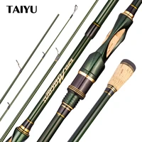 taiyu 50cm mini travel fishing rods 1 83m 2 1m 2 4m carbon fiber m tip spinning casting pole 4 16lb pull 4 21g lure fishing rod