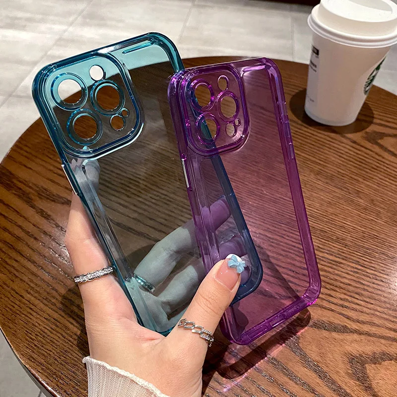 Чехол для телефона iPhone 11 12 13 Pro XS Max XR X 7 8 SE2020 7Plus Роскошный прозрачный мягкий