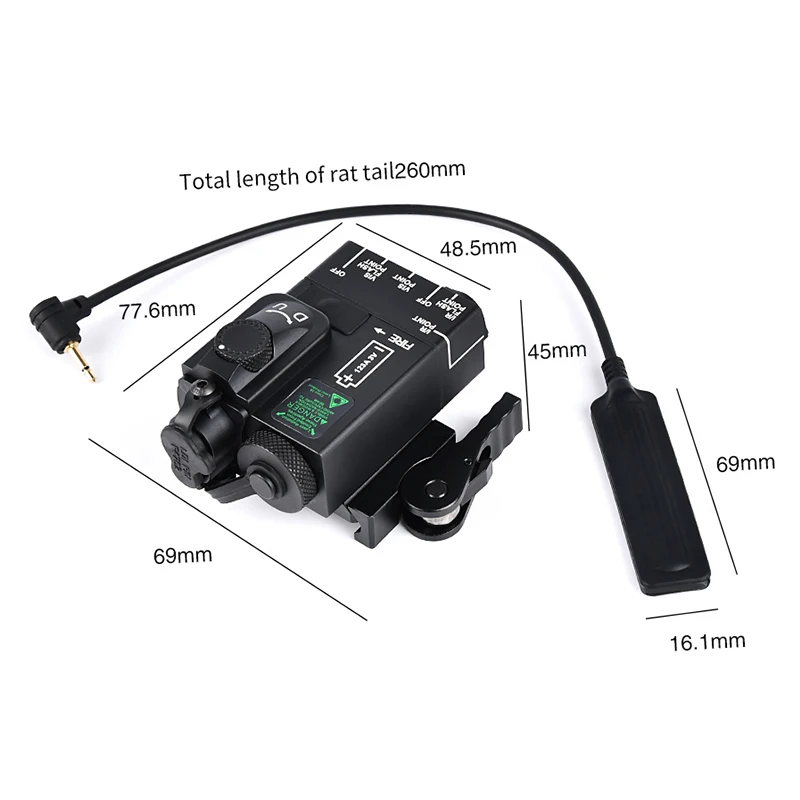 All Metel DBAL Mini Laser No Light Mode DBAL A2 Тактический ИК-лазерный сигнал Охотничье винтовка Оружие lgihts Aim airsoft аксессуары (art.: 3920ccacdf129) - 3920ccacdf129