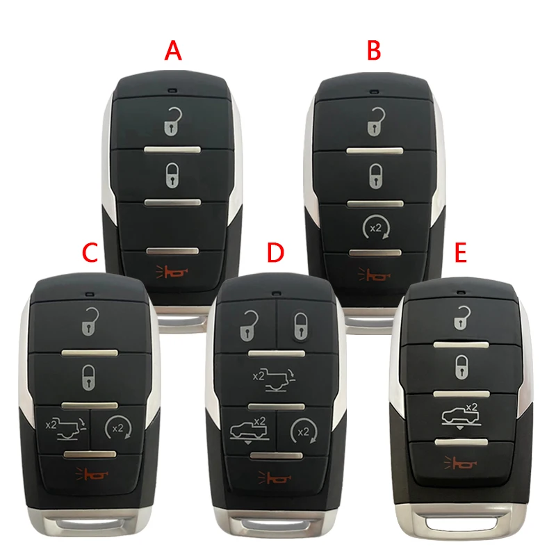 

CN087044 3/4/5/6B Smart Prox Remote Key for Dodge Ram 1500 Pickup 2019 2020 433.92Mhz PCF7939M HITAG AES 4A Chip FCC OHT-4882056