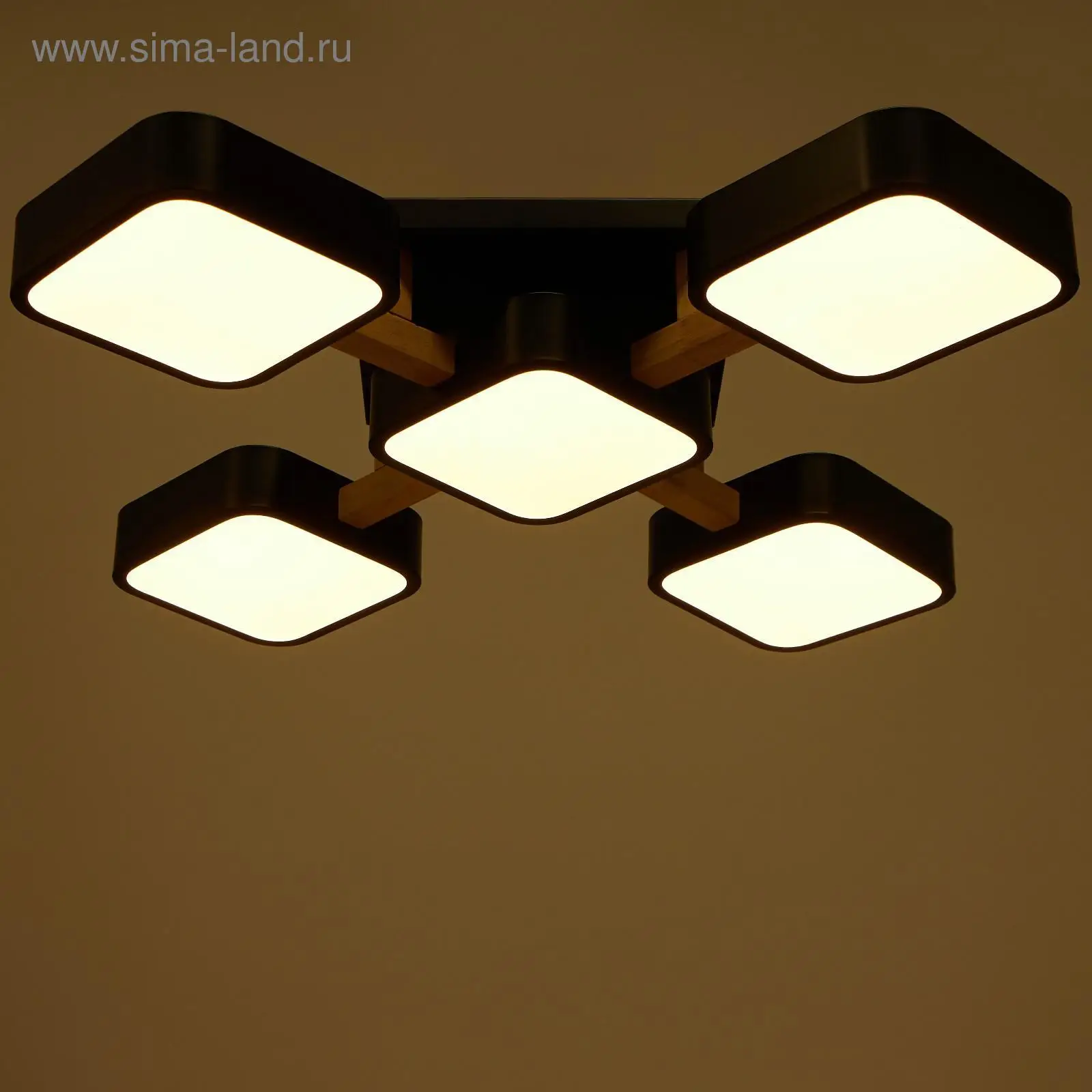 Светильник 35449/5 LED 120Вт 3000-6000К черный 62х62х11 5 см BayerLux