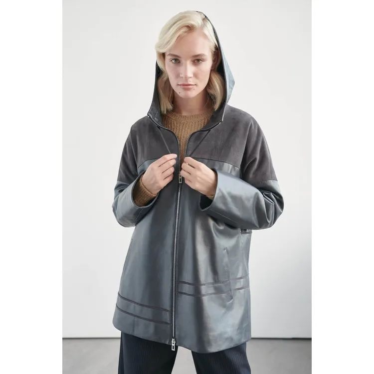 Рисунок 5 - Noella Кожаные пальто Риты серого