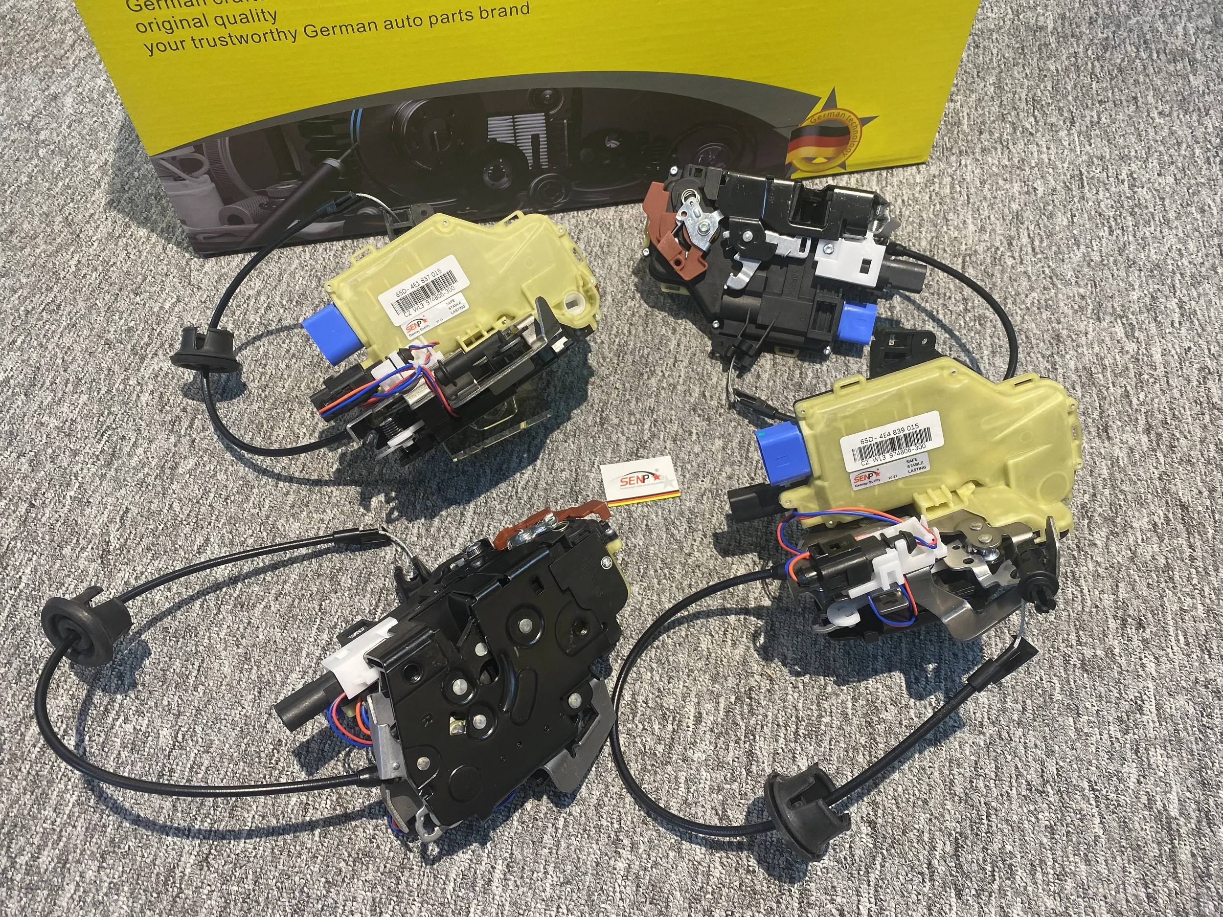 Высококачественный Автомобильный Центральный замок SENP OEM 4E1 837 015A 4E1 837 016, Блокировка двери/передний левый/правый, подходит для Audi A8D3 4E1837015/016