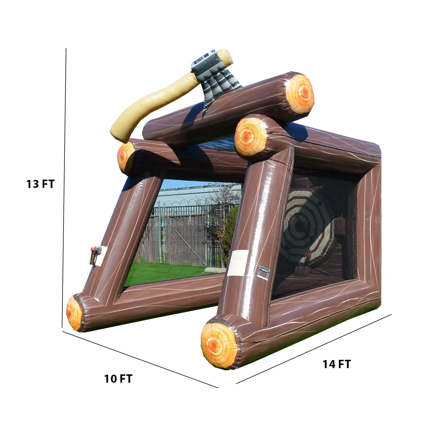 13-футовая игра для метания надувных топоров (с вентилятором и пенопластовыми