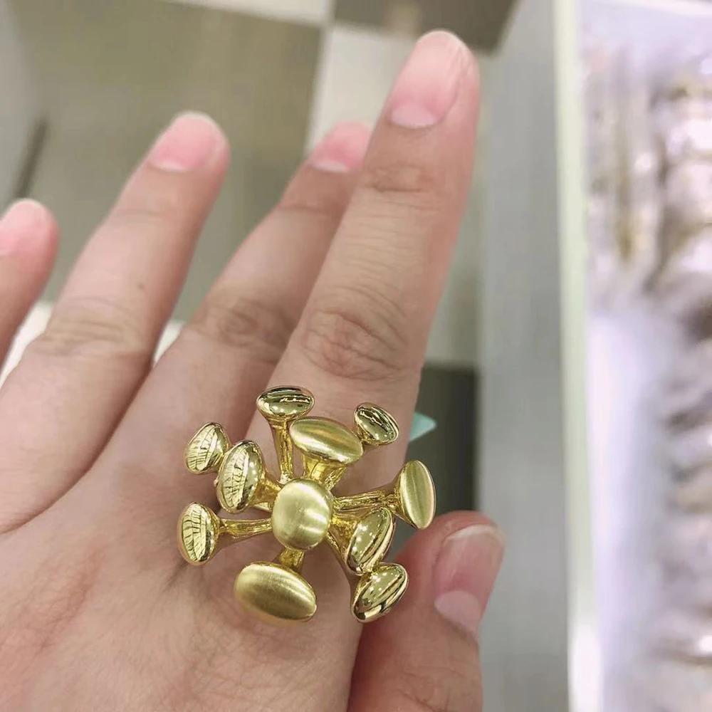

Women ring stainless steel 24K Gold Plated Jewelry wolf Nigeria Ladies Rings for couple Party Luxury Rings Free Shipping Gifts