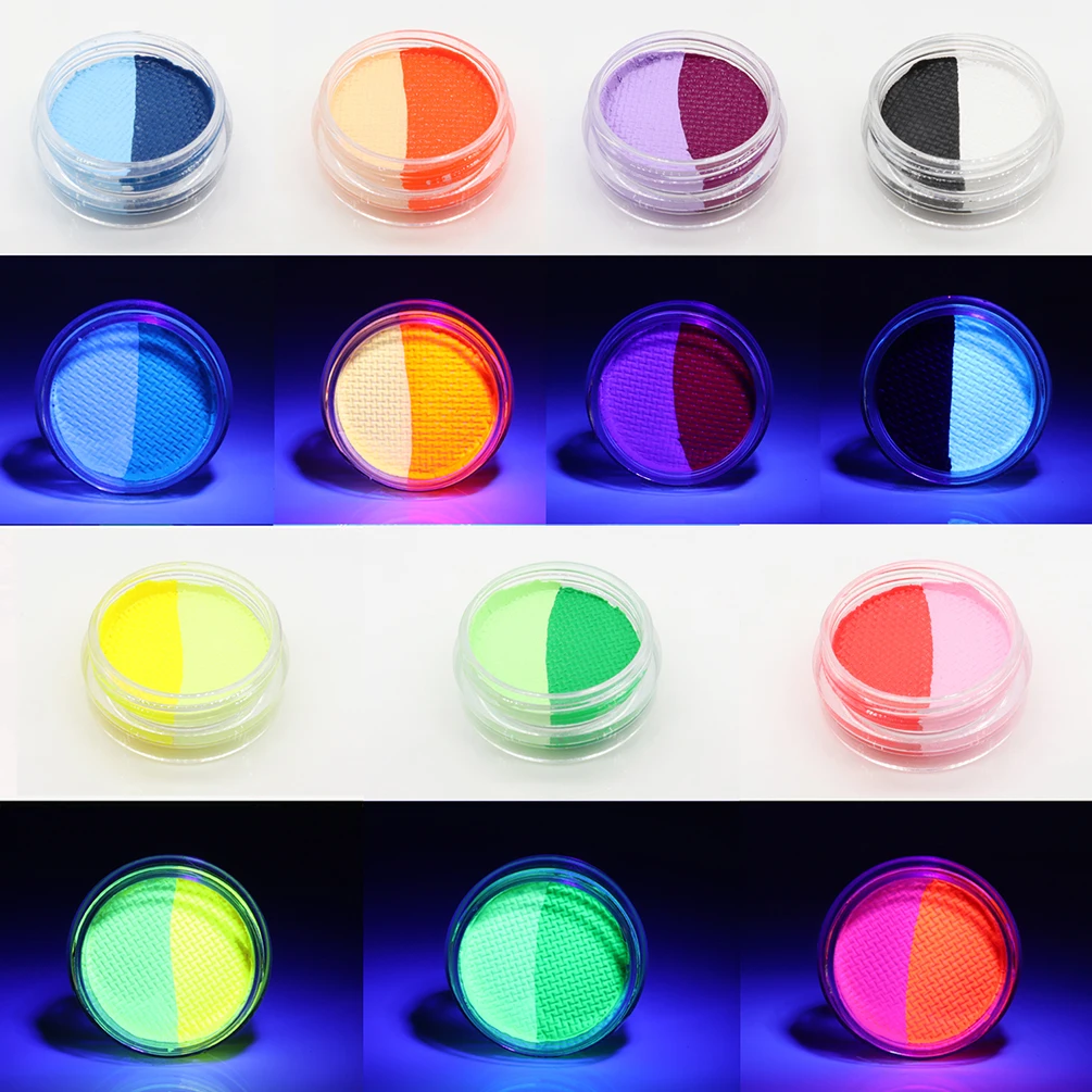 

Water Activated Eyeliner UV Glow Eye Body Face Paint 14 Colors 7 pcs a set Retro Graphic Hydra Eye Liner 14 Colors Eye Makeup
