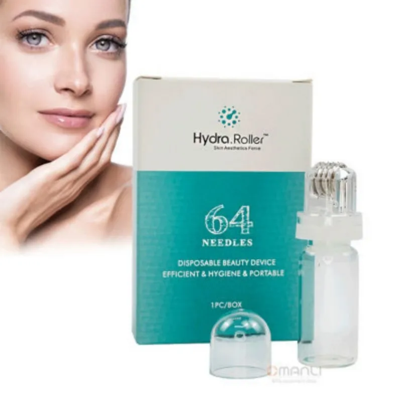 

Hydra Roller meso nano needle 64 Pins 20 Pins Micro Needle Titanium Tips Skin Care Anti Aging Bottle Stamp Serum Injection