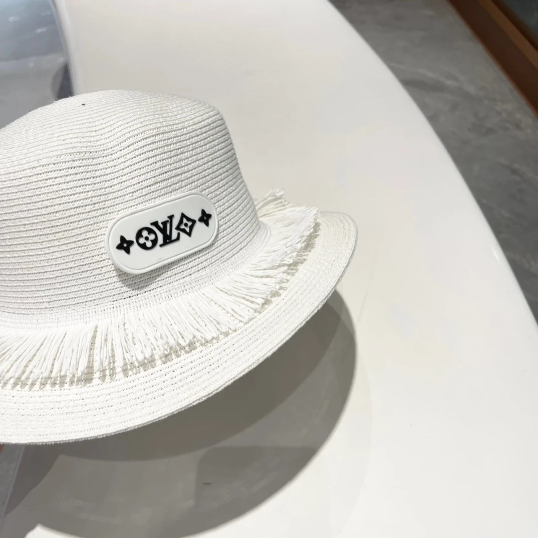 копия 1: 1 Соломенная Шляпа В Стиле Знаменитостей Из Тонкой Травы Lv Style Uv Sun Hat