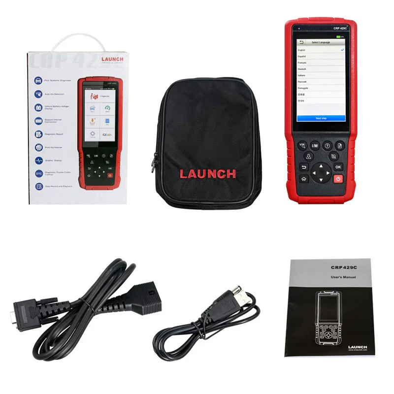 Считыватель кодов LAUNCH X431 CRP429C OBD2 Сканер CRP 429C диагностический инструмент - купить