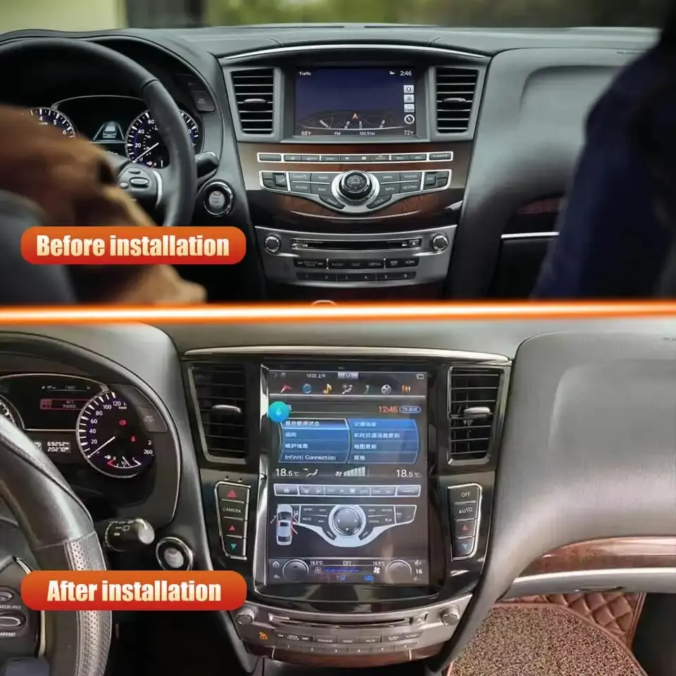

Автомобильный радиоприемник AuCar 12,1 дюймов Android 9.0 GPS-навигация для Infiniti QX60 JX35 2012-2019 мультимедийный плеер Android стерео