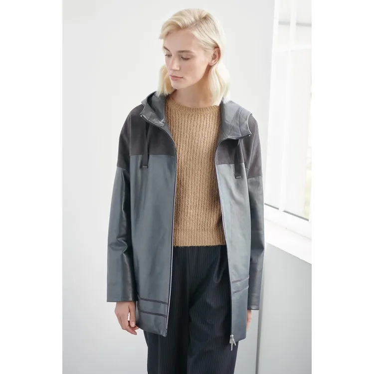 Noella Кожаные пальто Риты серого