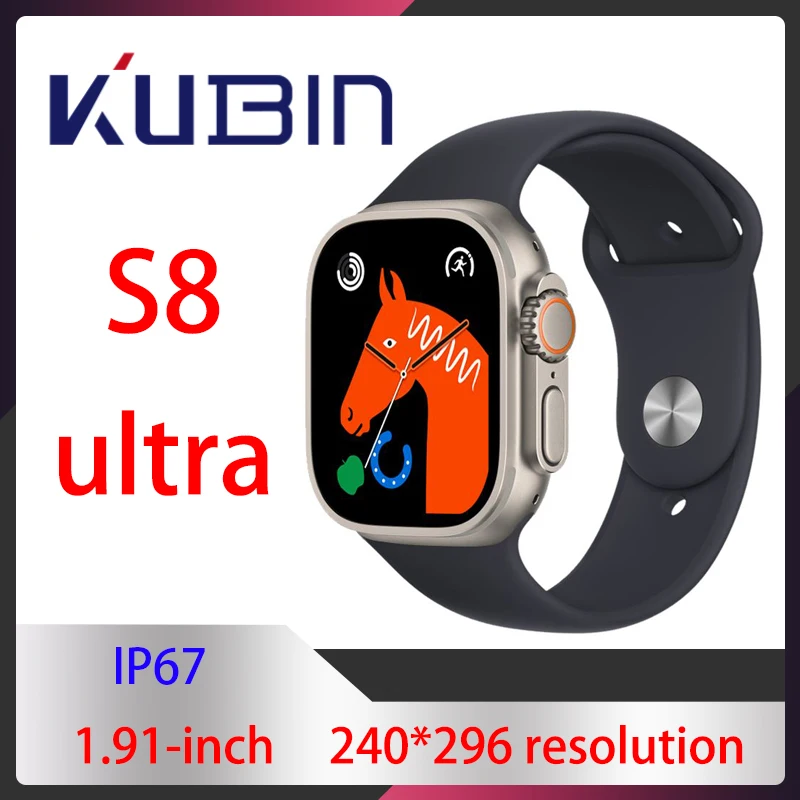 

New Smart Watch series 8 Bluetooth Call 2.05” Screen Men Women NFC Air Pressure Attitude Body Temperature Voice Assistant