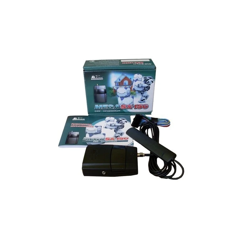 GSM alarm system Mega sx-150 for home garage garden with external antenna built-in | GPS Trackers