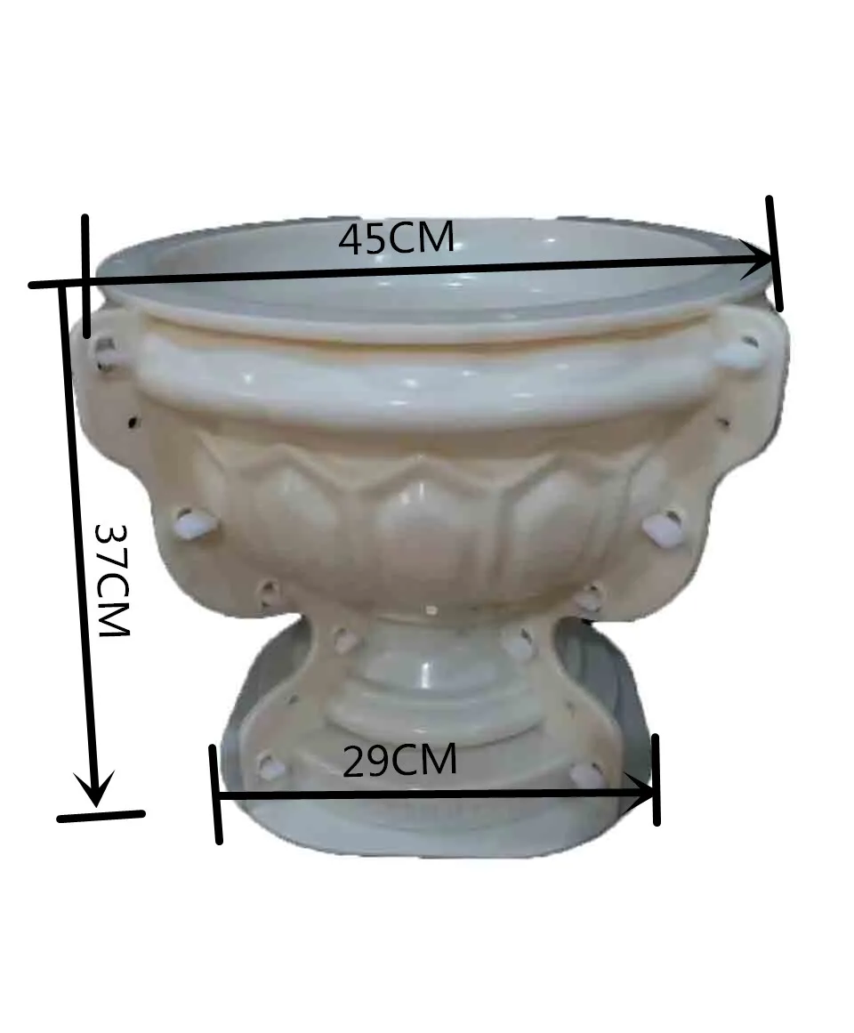 D45cm Reazone ABS high quality plastic precast concrete flower pot planter molds for sale