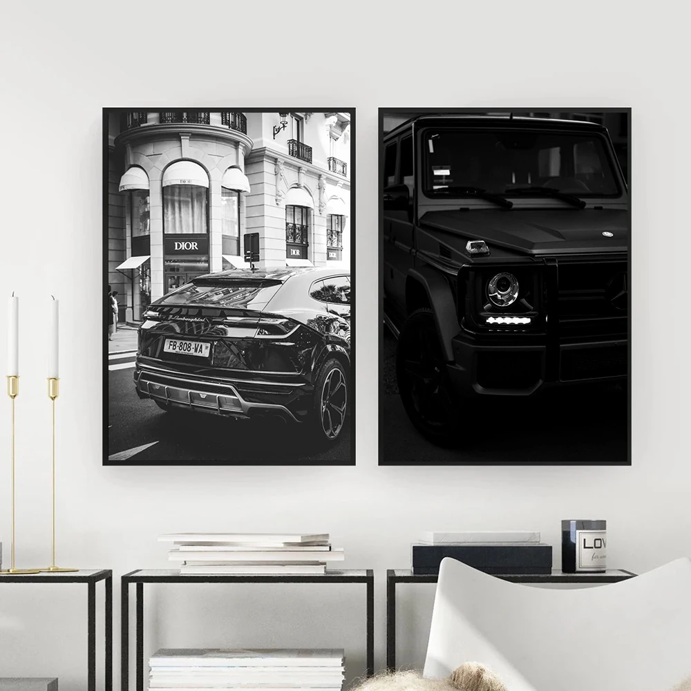 Paris Champs Luxury Shop Race Car Wall Art Canvas Painting Nordic Posters And Prints Wall Pictures For Living Room Home Decor 3