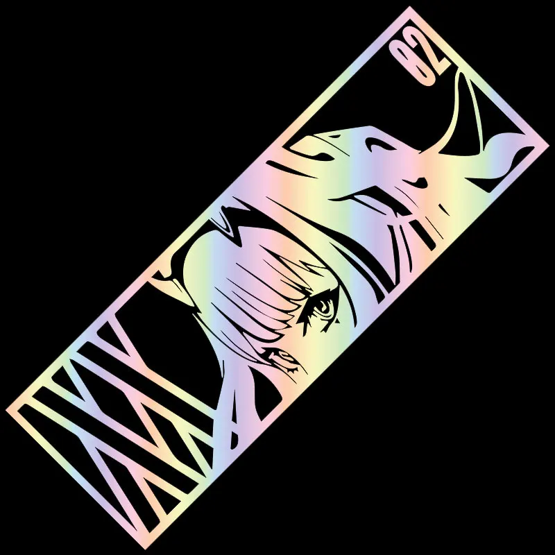 

Cartoon 02 Anime Car Stickers Skateboard Laptop Phone Luggage Car Bike Cool Waterproof Sailor Moon Laser Decal Bumper Vinyl