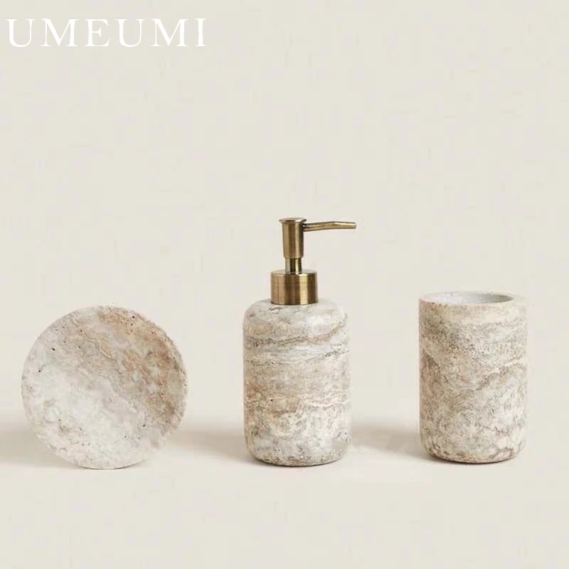 

Набор для ванной комнаты из серого мрамора UMEmi DOM