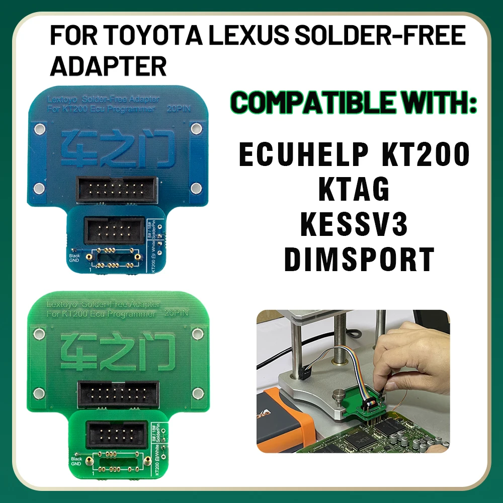 JTAG BDM Solder-Free Adapter for Toyota Lexus for ECUHELP KT200 ECU Programmer Tool KTAG KESSV3 DIMSPORT