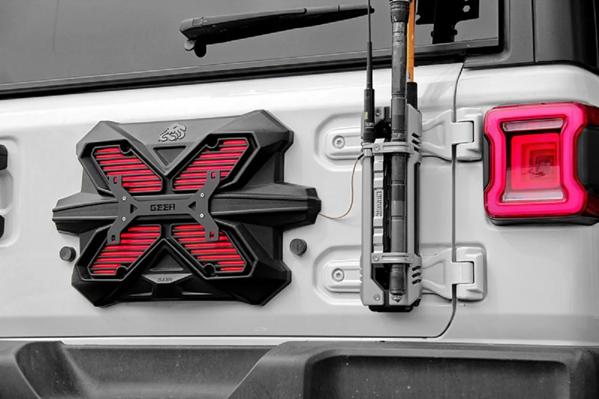 

Декор заднего багажника SXMA, тормоз, задний запасной кронштейн для номерного знака из АБС-пластика для внедорожника Jeep Wrangler JL 2018-2023, 1 шт.