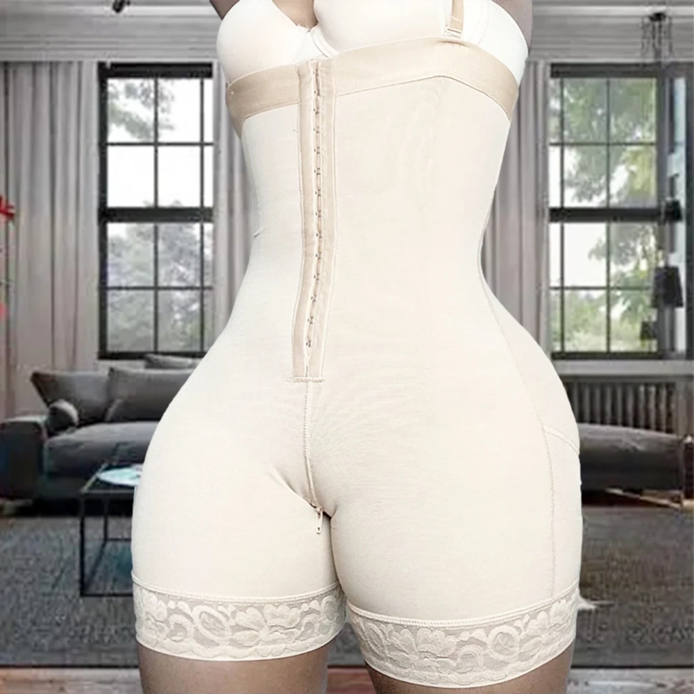 

Fajas Slimming Sheath High Compression Women's Shapewear Sexy Lingerie Bodysuit Women Lace Extra Firm Zipper Control Bodysuit