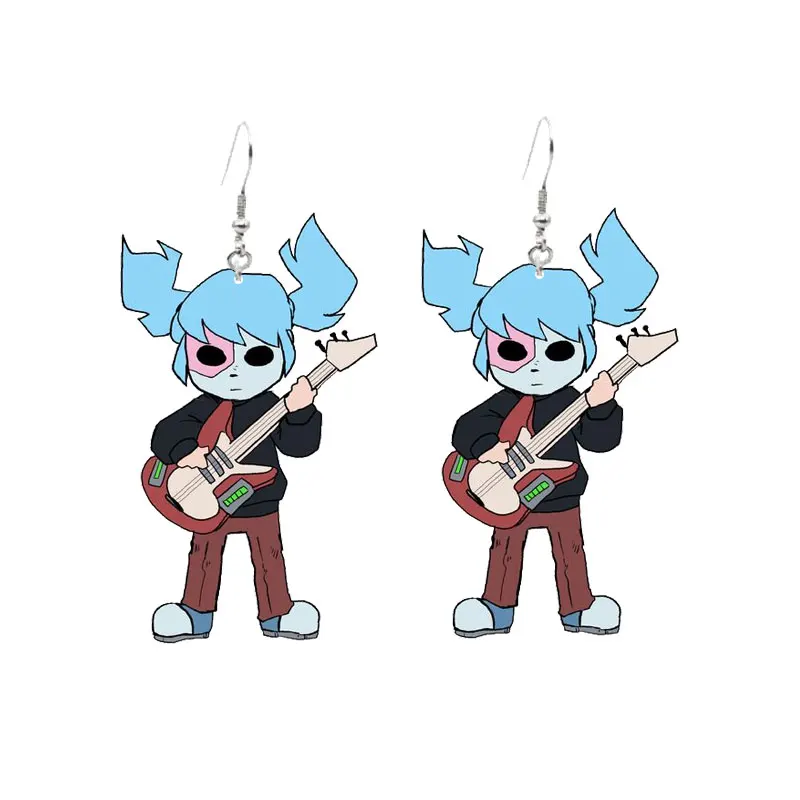 Висячие серьги с лицом Салли акриловые украшения в виде приключений страшная