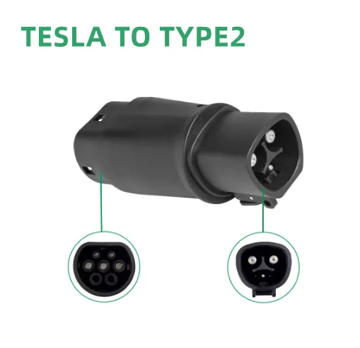 

32A EV адаптер Tesla к типу 2 IEC 62196 вилка EV адаптер, зарядный разъем зарядного устройства для электромобиля