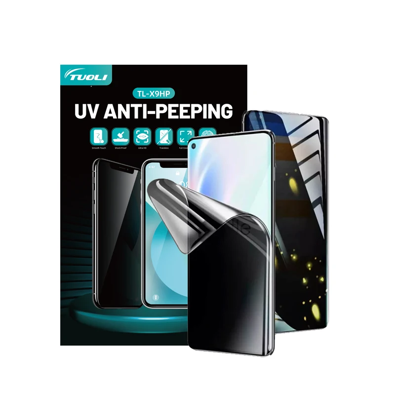 TUOLI X9HP Anti-Spy Anti-peep Anti-Fingerprint UV Privacy Matte Glass Screen Protector For TL-168 TL-568 Film Cutting Machine