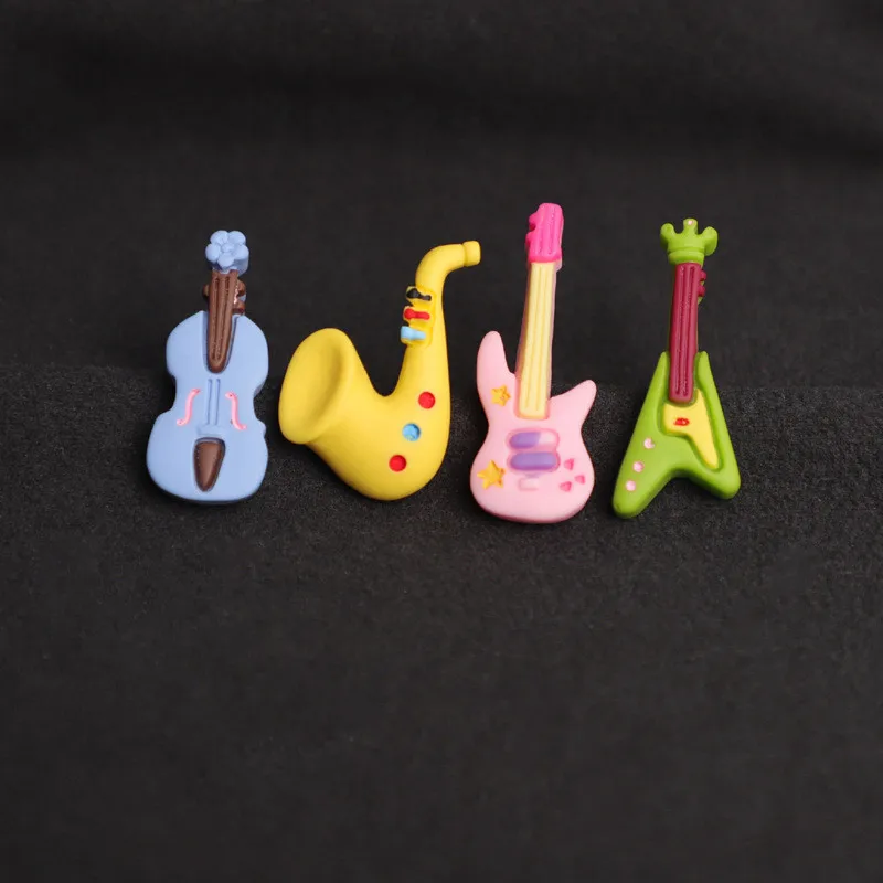 

Cute Cartoon Musical Instrument Kids Ladies Collar Pin Collection Badge Fashion Jewelry Collar Cello Guitar Brooch