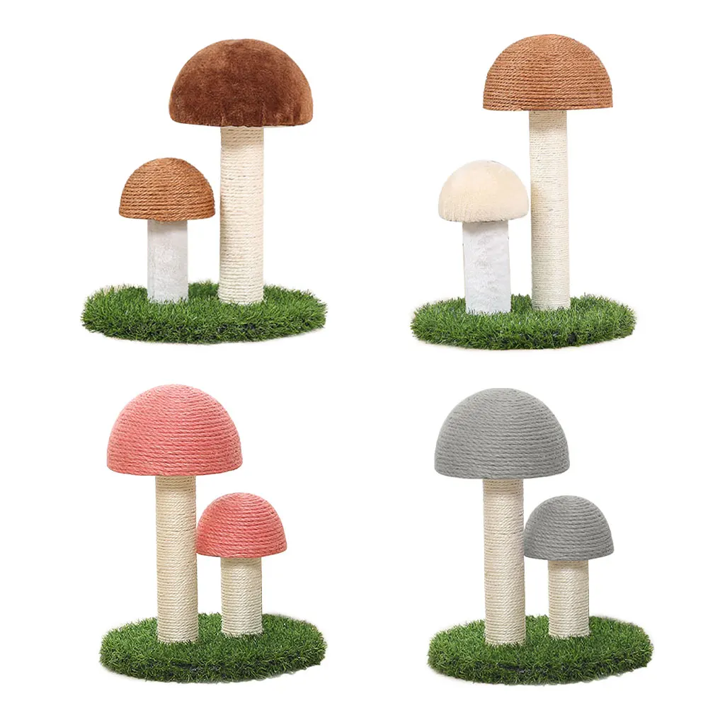 Здоровье домашних животных: Когтеточка для кошек с сизалевыми грибами и травяным