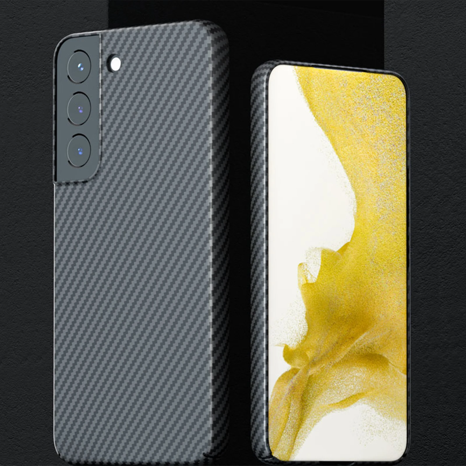 

Чехол ZSHOW из углеродного волокна для Samsung Galaxy S22 Ultra S22 Plus 5G тонкий ударопрочный чехол из арамидного волокна для Galaxy S22