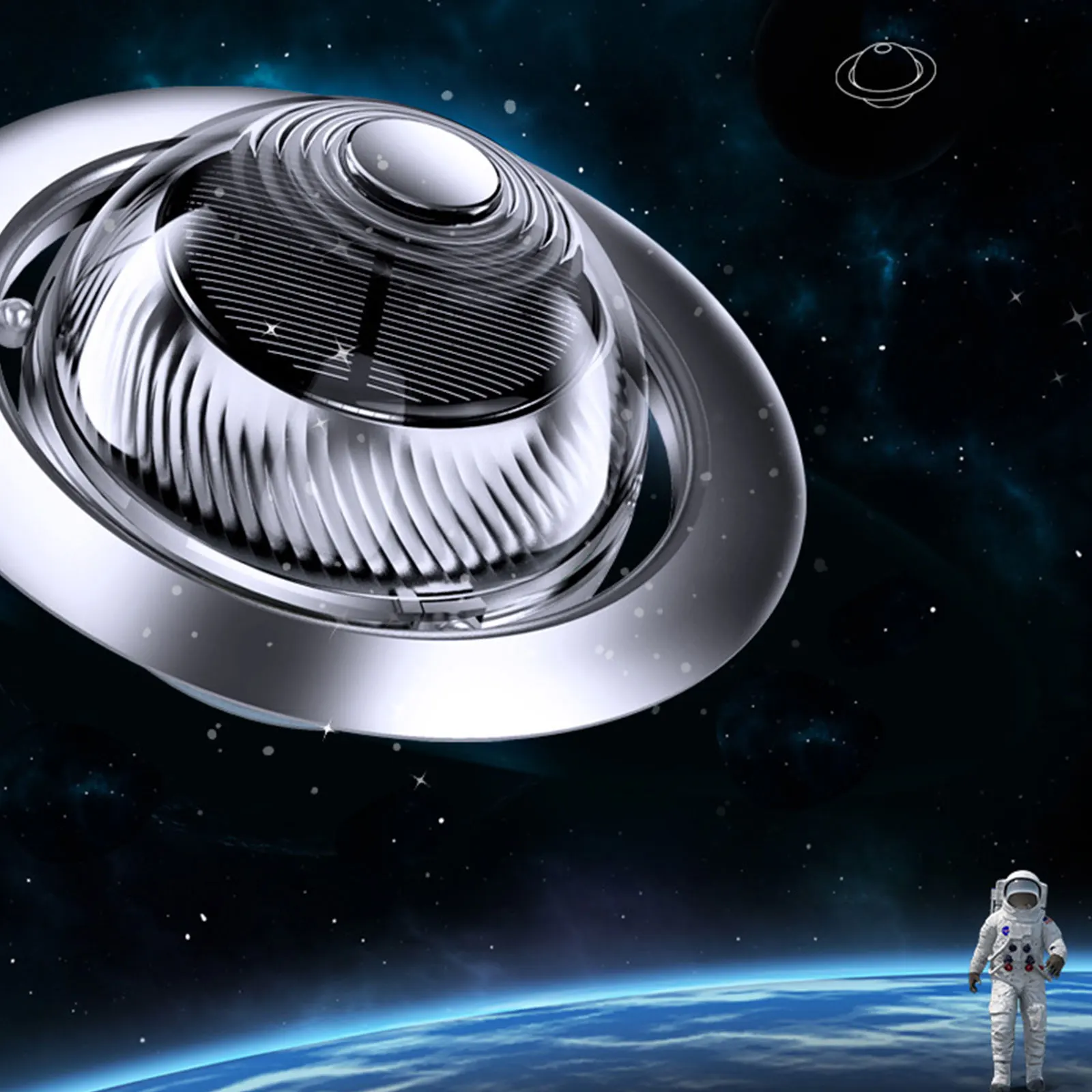 Автомобильный освежитель воздуха UFO Solar с эфирными маслами - Высококачественный