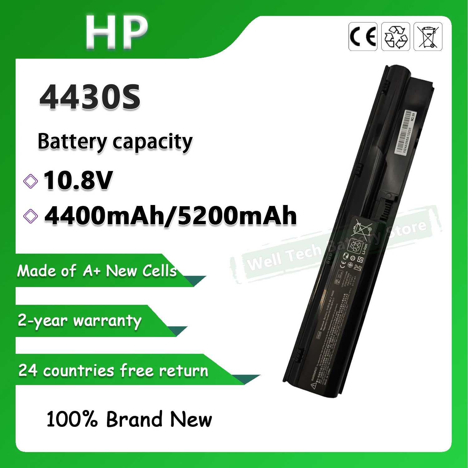 Аккумулятор для ноутбука HP Probook 4430S 4330s 4331s 4430s 4431s 4530s 4535s 4435s 4436s 4730s