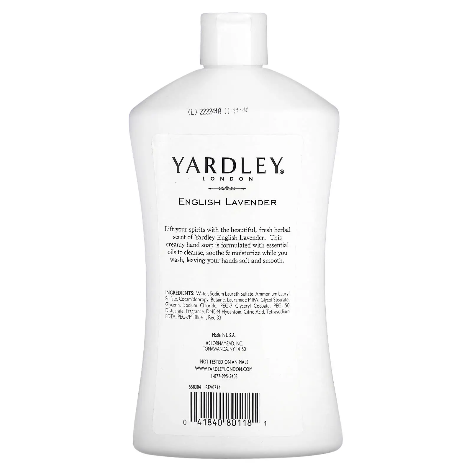 Yardley London мыло для рук английская лаванда 16 жидких унций (473 мл) |