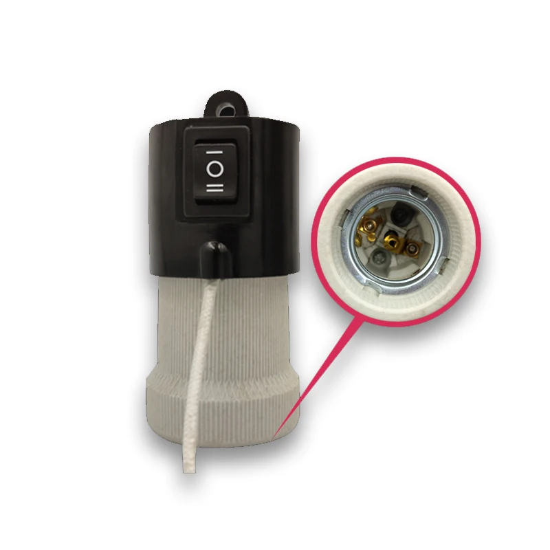 Керамический корпус для лампы BONGBADA E27 2 шт. регулирование температуры трех блоков