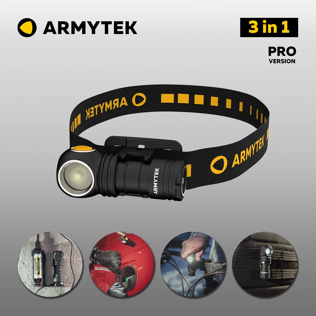 Налобный фонарь Armytek Wizard C1 Pro Magnet USB (F09001C / F09001W) мультифонарь 3 в 1 + аккумулятор 18350