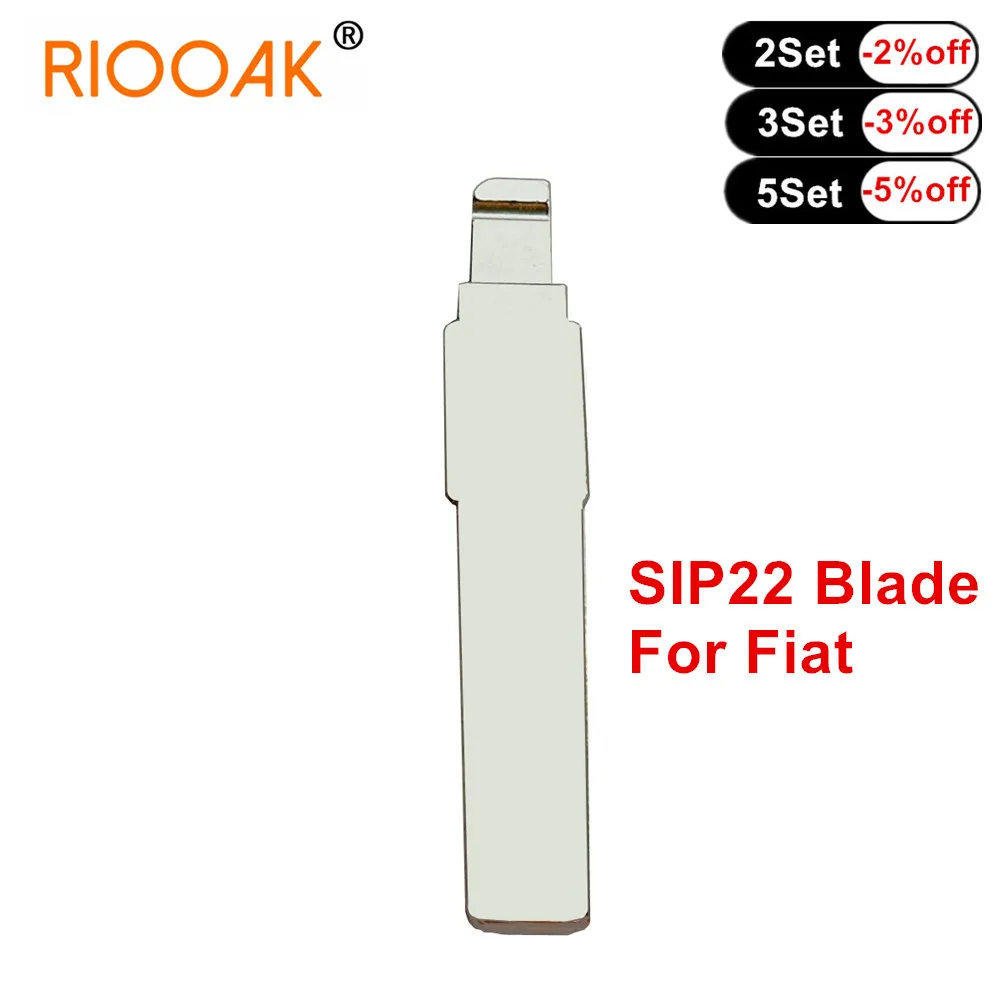 

10 шт./лот оригинальный металлический Uncut Blank Flip ключ для Fiat SIP22