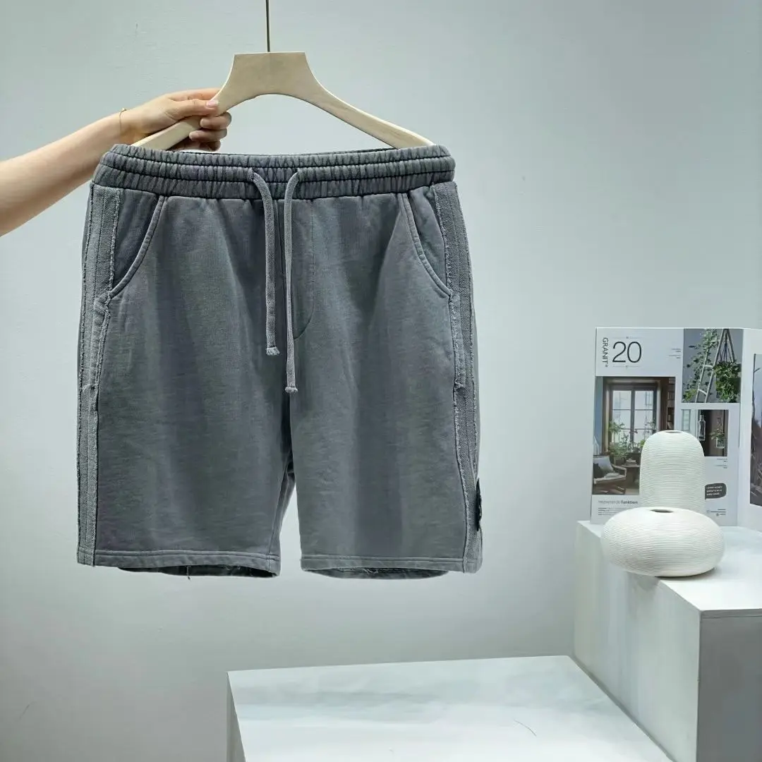 YZ55899 Men Women 100% Cotton Casual Shorts TOP Quality Purple Label Summer Breathable Shorts Pants Men Clothing