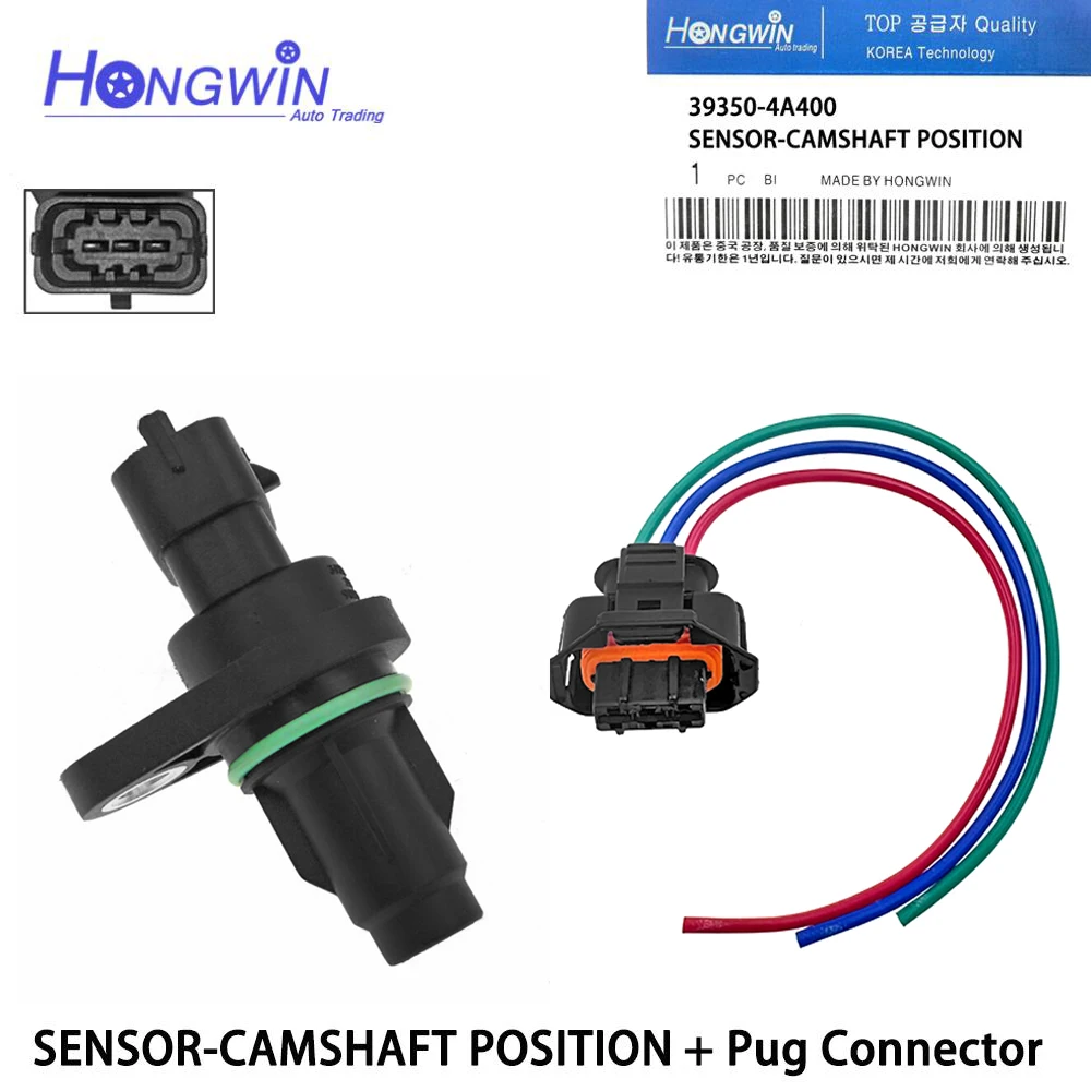 

39350-4A400 новый разъем датчика положения распределительного вала для KIA Sorento 2.5TD 2006-2009 K2500 подходит для Hyundai H-1 H350 H100 393504A400